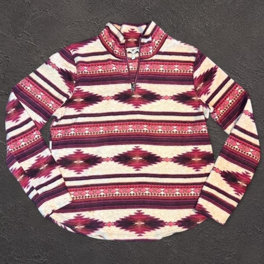 Maurices southwestern aztec quarter zip
